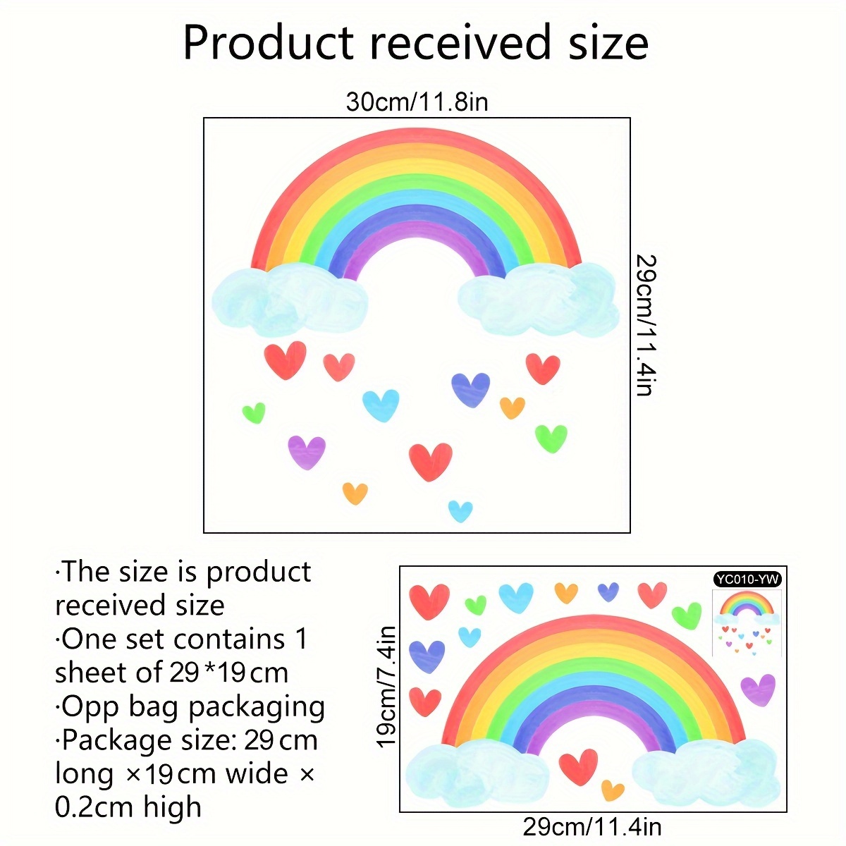Image of Cloud -in-the-dark Wall Sticker, Self-adhesive For Living Room, Bedroom, And Room Decoration, Model Yc010