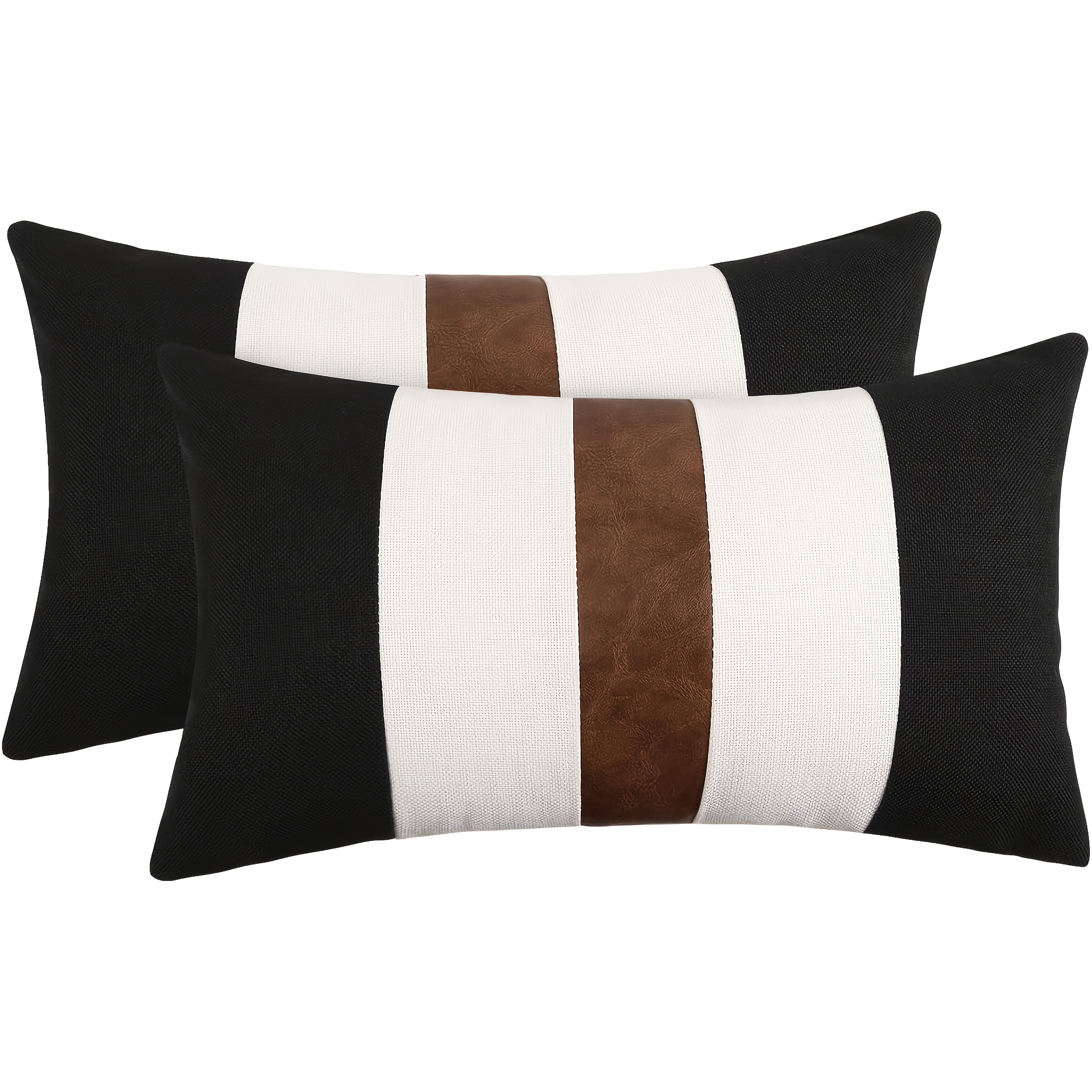 TEMU 2 Short Plush Lumbar Pillow Covers, Rectangular Decorative Pillow Covers, Rectangular Pillowcases, Lumbar Pillow Covers, Pillow Covers, Suitable