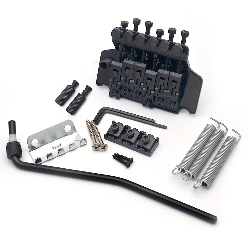 Electric Guitar Tremolo Bridge Double Locking Systyem Black/Silvery/Golden