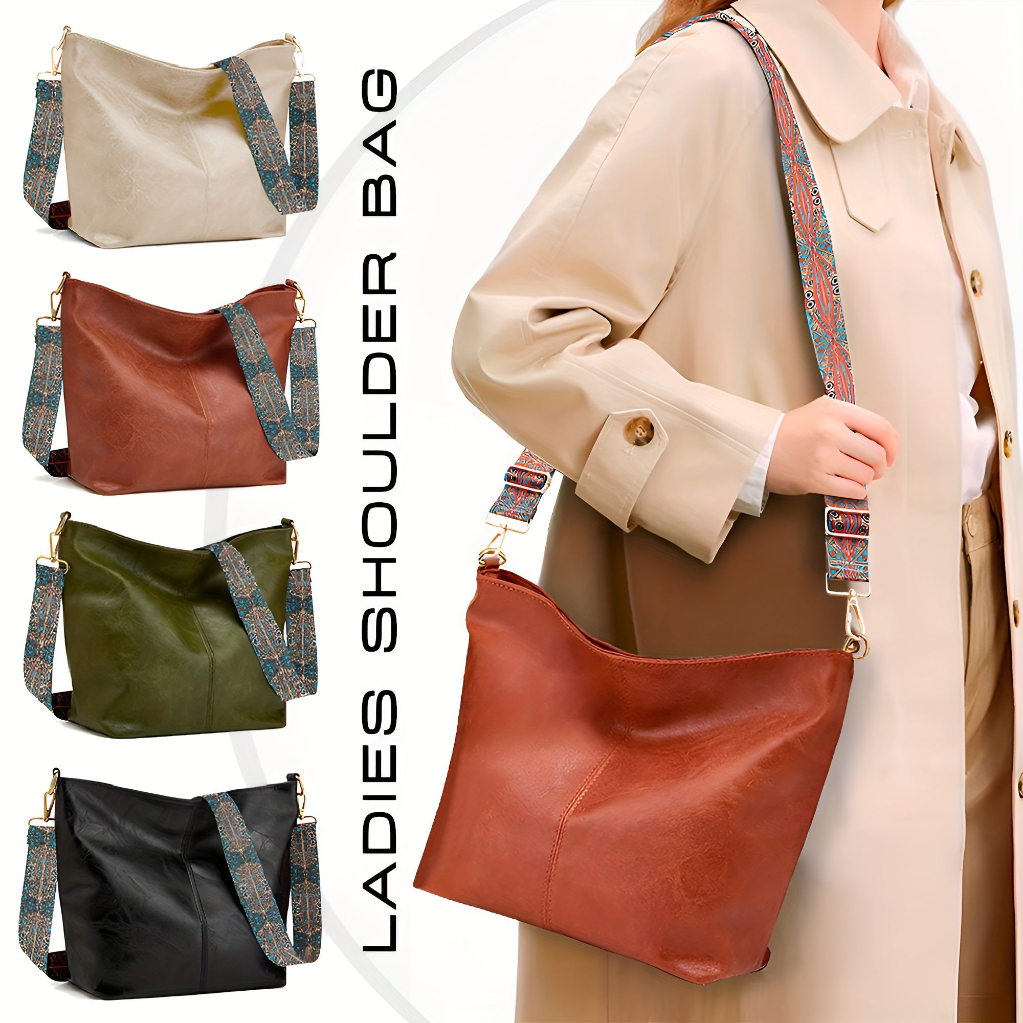 

Large Tote Bag - Fashionable 's Shoulder & Bag, & Stain- For , &