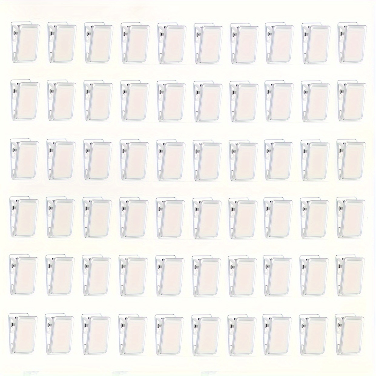 60 Pinces à Ressort Transparentes - Pour Photos, Bureau, Déco, 13x26mm