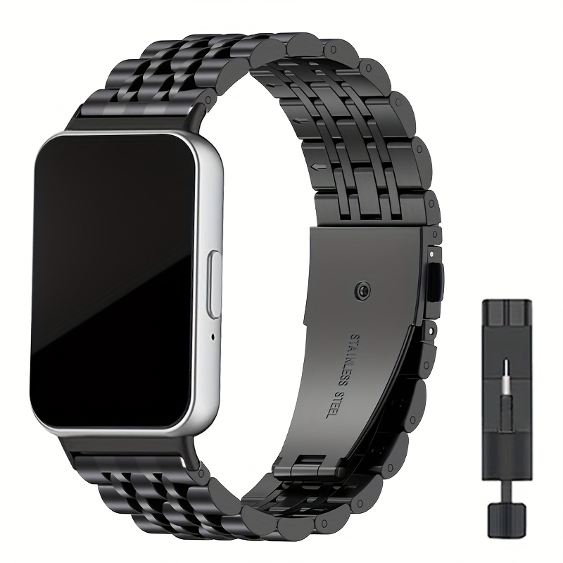TEMU Bracelet métallique en acier inoxydable compatible avec for Samsung for Galaxy , sangle métallique adaptée à for Galaxy , convient aux hommes et