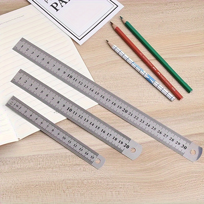 

3pcs Steel Rulers Set, , -to-, & Educational, & Measuring