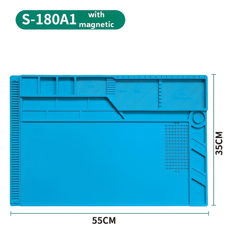TEMU Upgraded Thickened Repair Mat Piece Of Silicone Soldering Mat Heat-resistantdesigned For Electronic Repair . This Anti-static Mat Is Essential