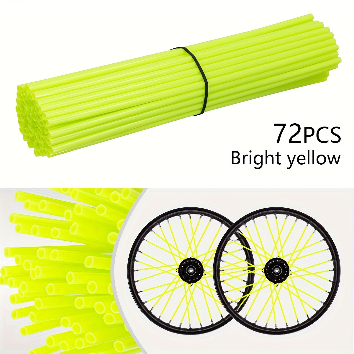 TEMU 72 pezzi Copri colorati da 24 cm, copri cerchioni in acciaio decorativi per moto e biciclette