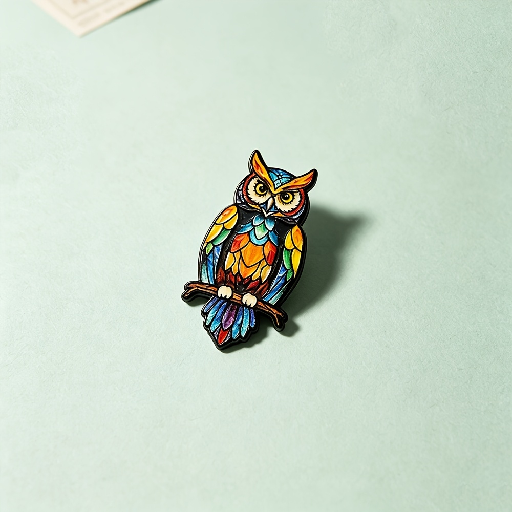 Owl Animal Enamel Pin, Decorative Badge for Gifts