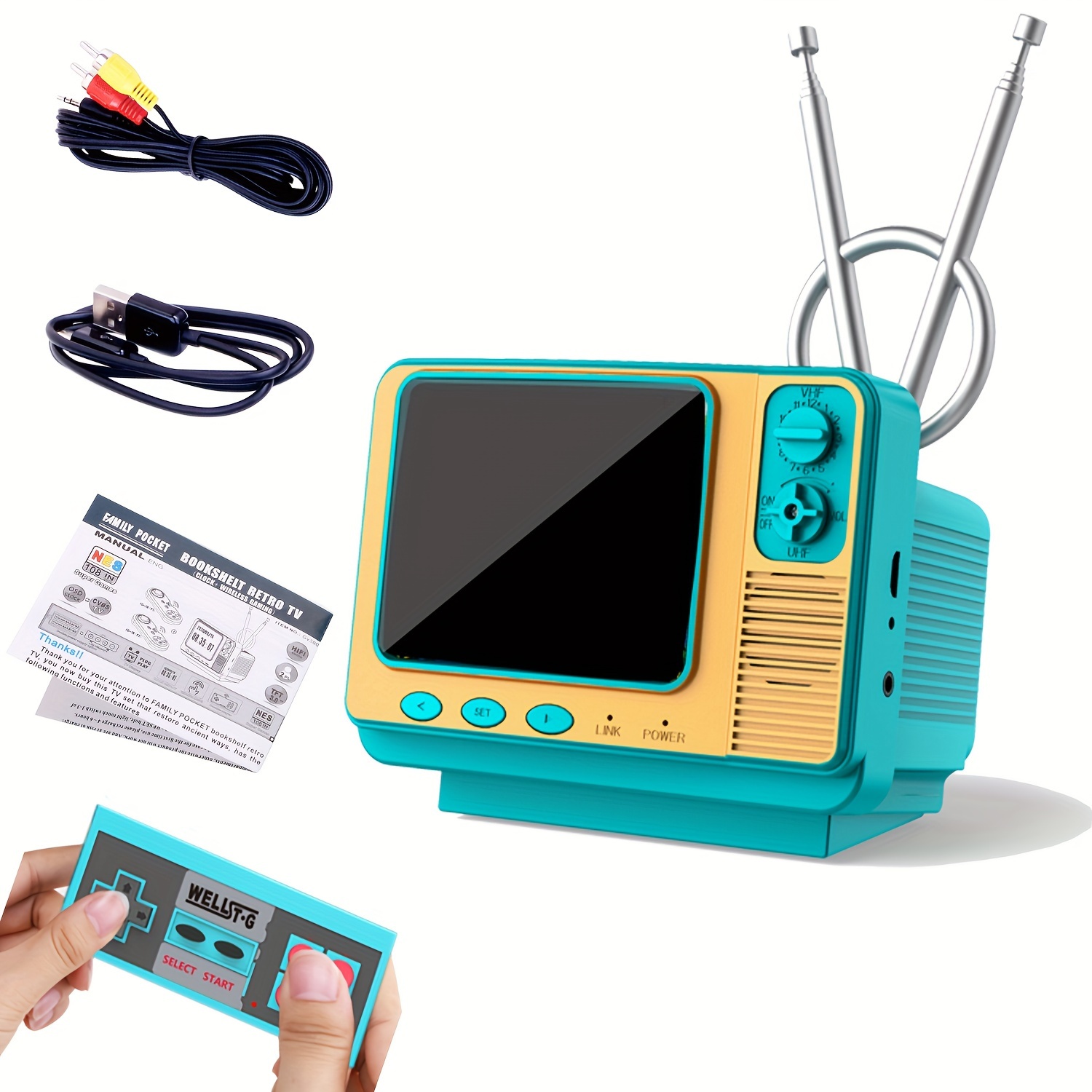 

Games Console Classic Electronic Game 3.0'' Screen Mini Console Support Tv Output And Usb Charging Birthday Xmas Gift For Boys Girl