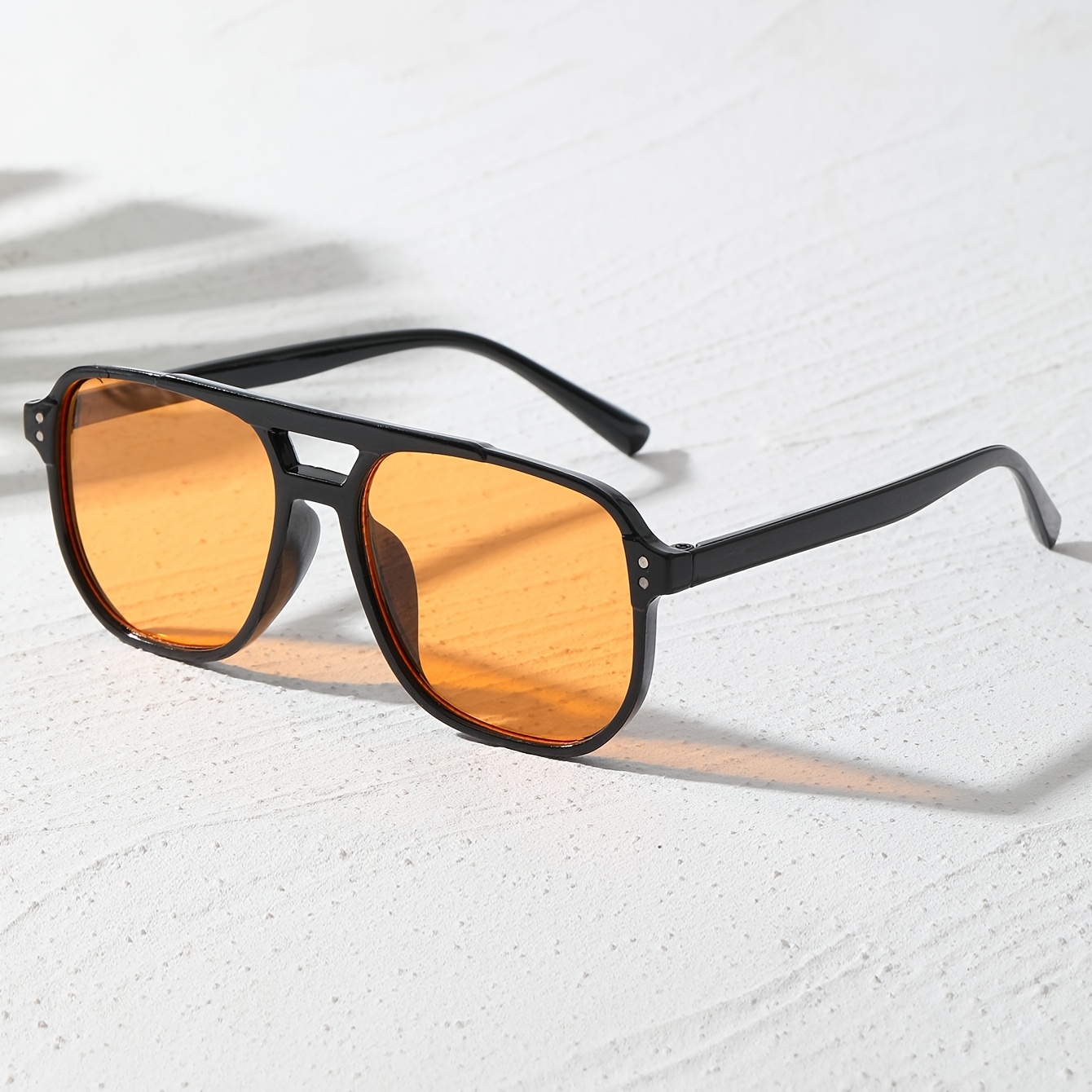 Image of 1pc Fairmarry Men' & Women' Vintage Uv 400 Sunglasses - Eyewear Suitable For Outdoor, Beach, Hiking, Camping, For Driving,, Daily Use, Retro Classic, No Required