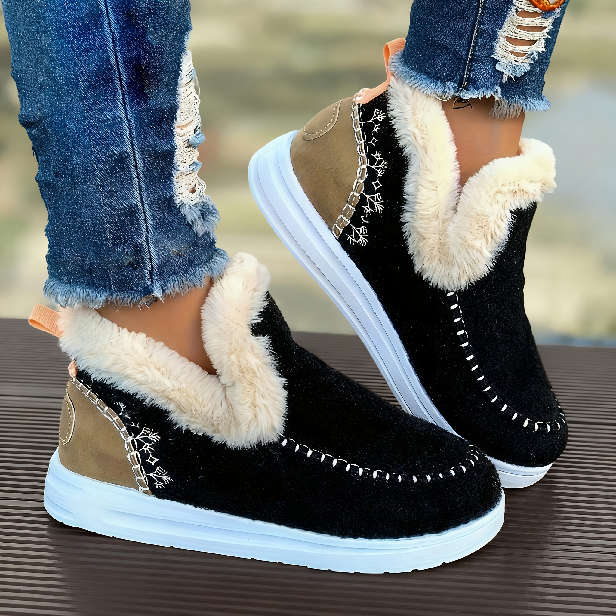 Comfortable Women's Slip-on Ankle Boots