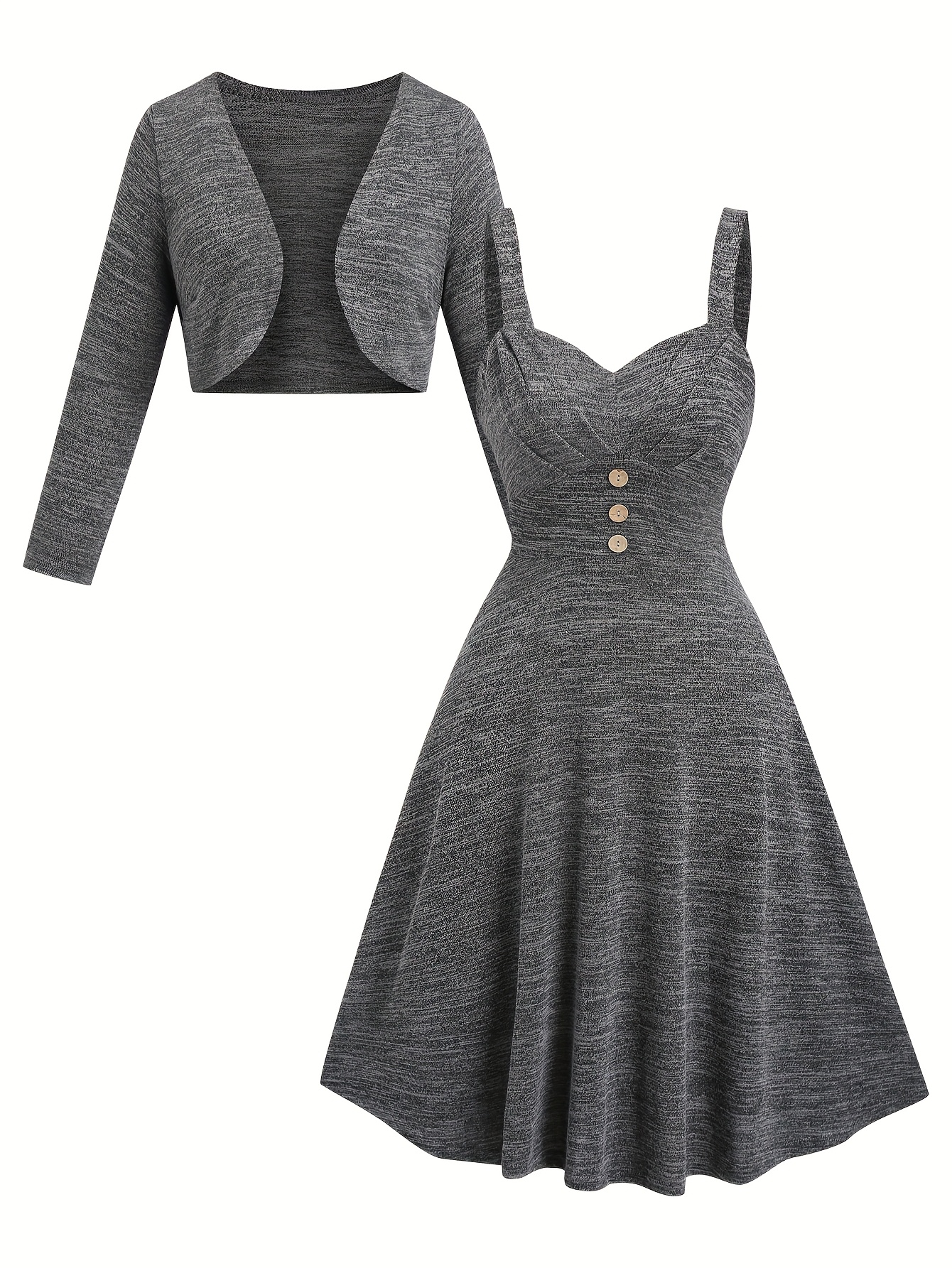 grey pin up dress Tinseltown Temptress Dress – ElleRebel main image 1