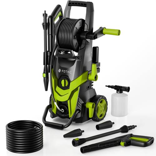 pressure washers with hose reel foam cannon and adjustable nozzles jet washer for cars fences patios and driveway fence patio driveway pressure washer with hose reelpatio cleaner driveway cleaner