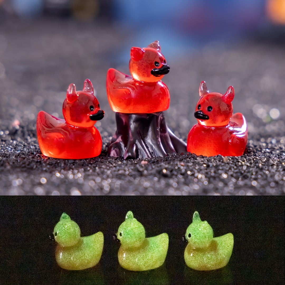 

30pcs Miniature Figurines - Ducks For Halloween, Car Dashboard & Decor, Unique For & , Suitable For & Display