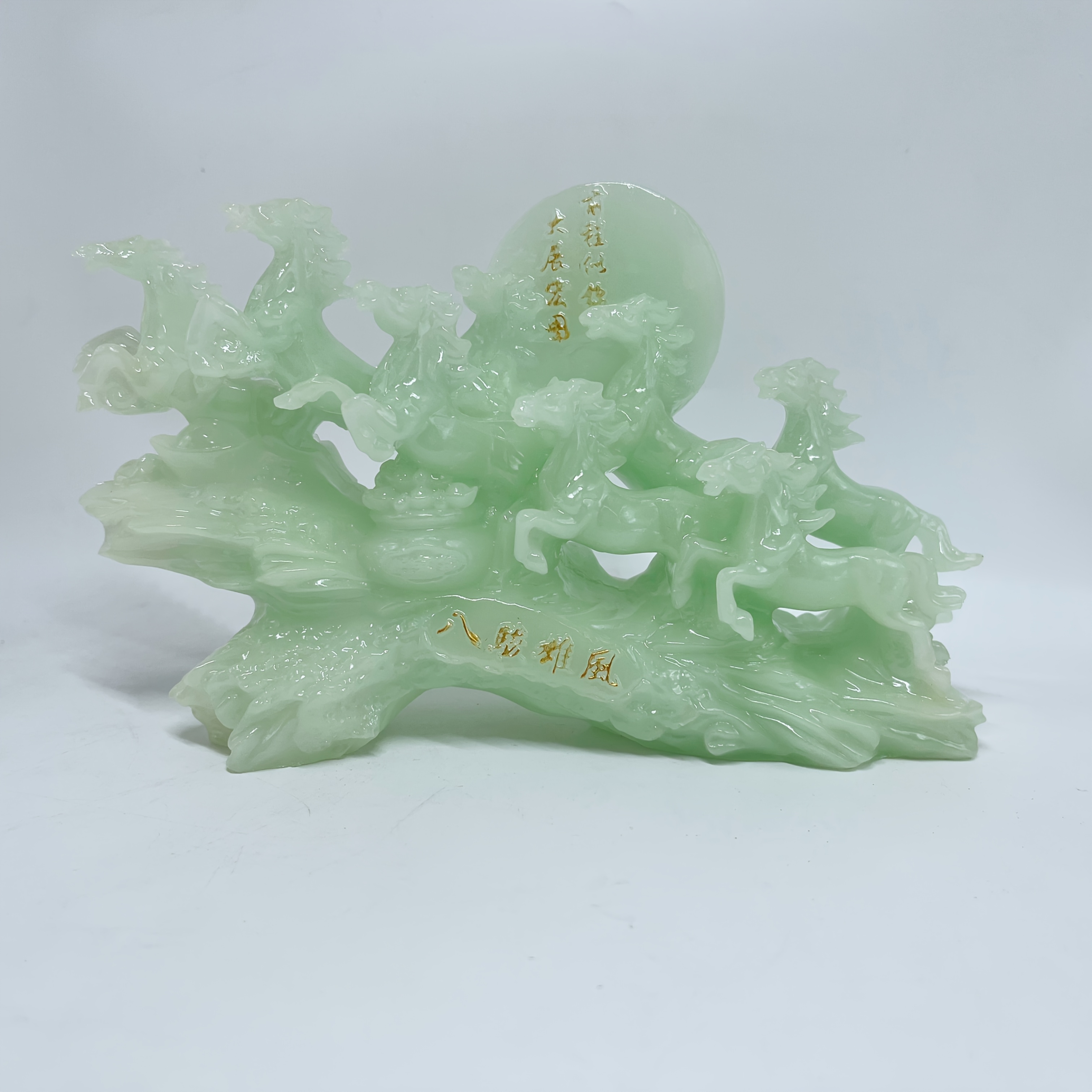 TEMU Wealth Shui Figurine For Home, Living Room, Office Desk Decoration, Housewarming And Business Opening Gifts, Resin Craft