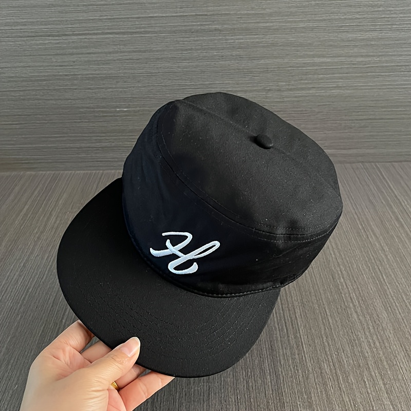 TEMU Gorro de de estilo de y otoño para mujer, gorro retro casual y versátil de visera de con bordado de , gorra de béisbol de visera para hombre,