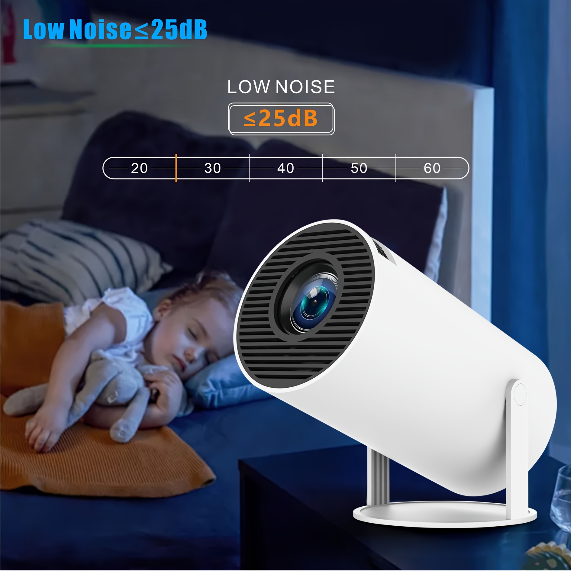 2024 new hy300 pro projector 4k 11 0 720p 200 wireless 180 details 3
