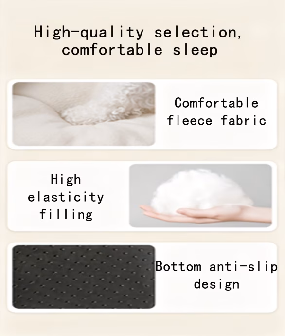 modern cat bed suitable for soft breathable fabric cozy warm bedding for indoor cats small dogs comfortable pet bed for winter use no for decor Product details 4