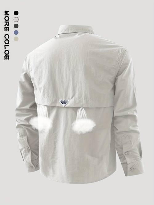 imagen del artículo camiseta de larga de rápido y transpirable, novedad de , ideal para pesca, montañismo, ciclismo, de nailon transpirable para ocio