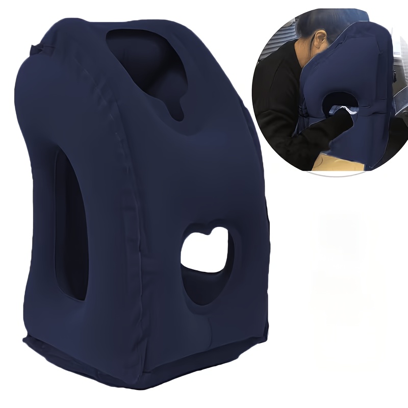 TEMU Oreiller de voyage gonflable, appui-tête de soutien de sommeil confortable, adapté aux , utilisé sur les avions, , les trains, les bureaux