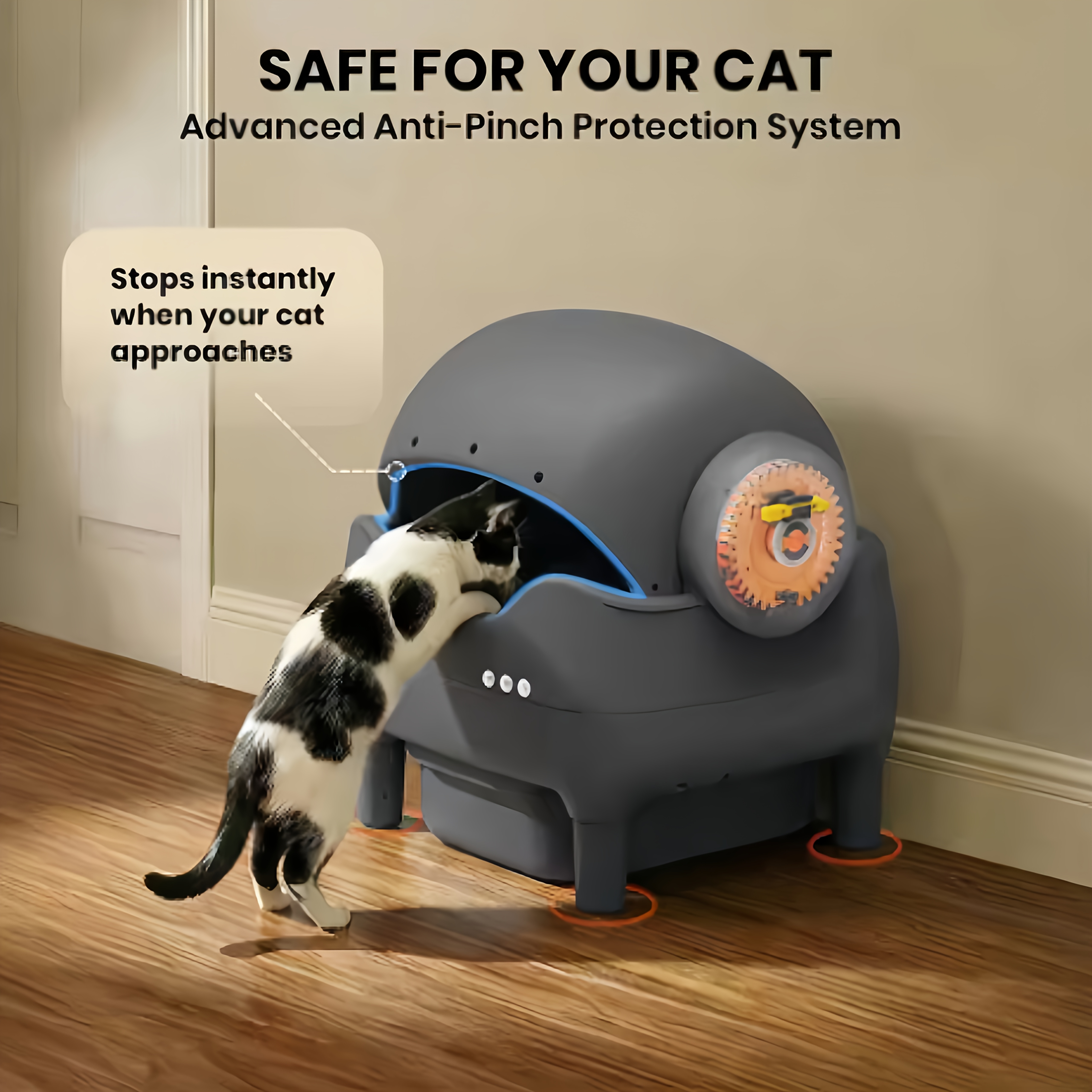 large smart self cleaning cat litter box - Temu