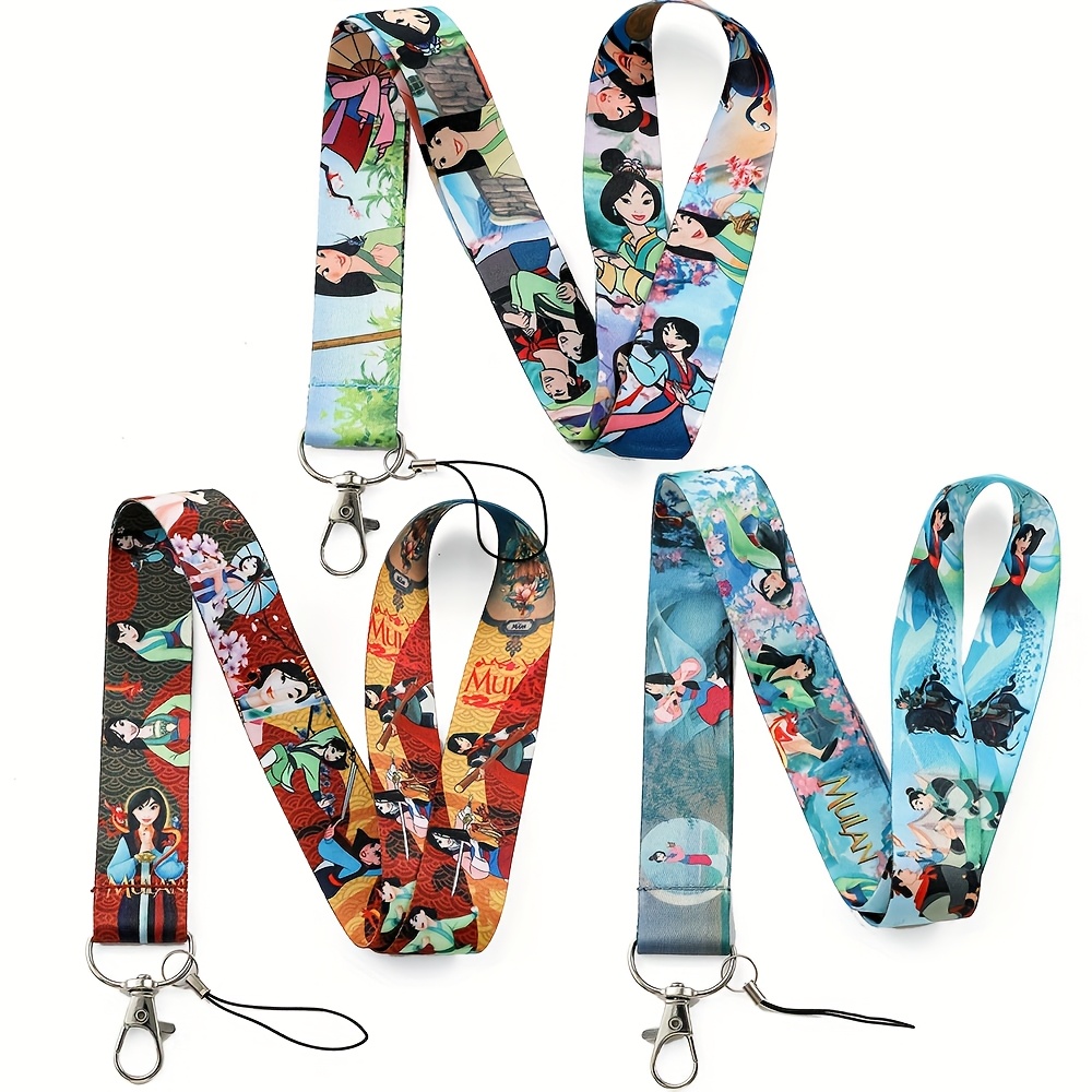 

Disney Cartoon Movies Mulan Lanyard Porte-clés Corde à pendre Porte-clés