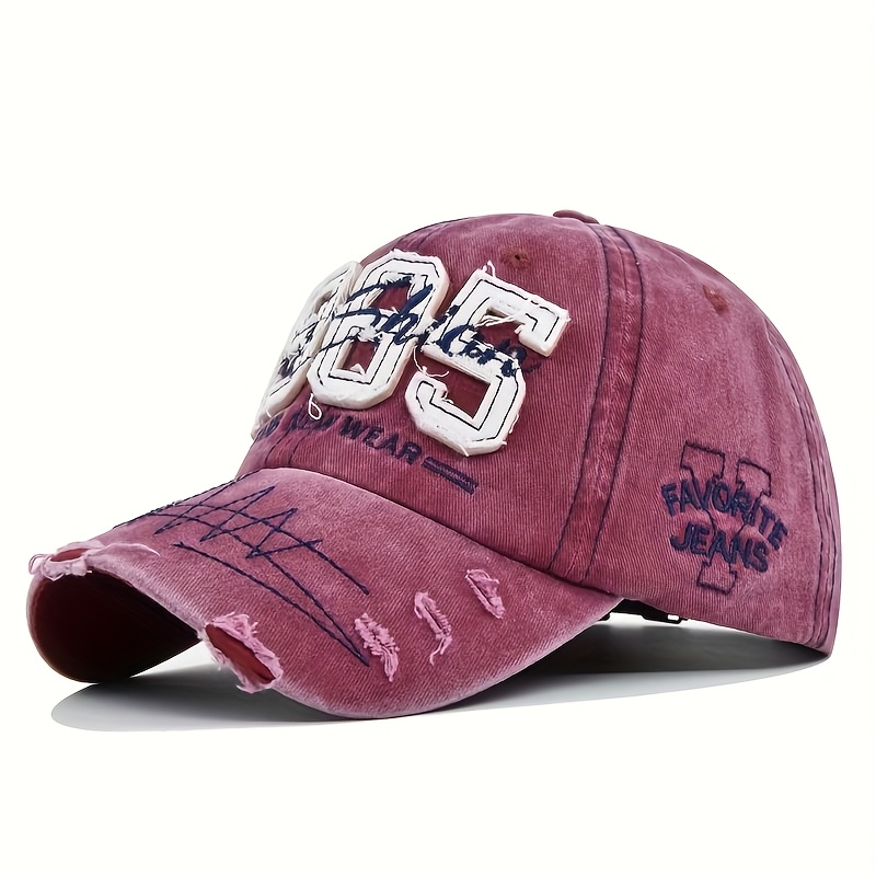 国内で当店のみ Supermade - Tide Embroidery Baseball Cap vintage 1985 embroidery baseball cap adjustable lightweight