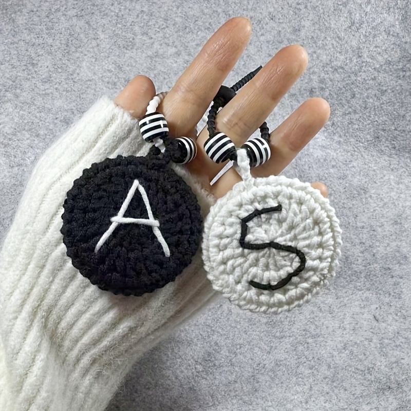 handmade crochet wool thread 26 english letters couples Temu