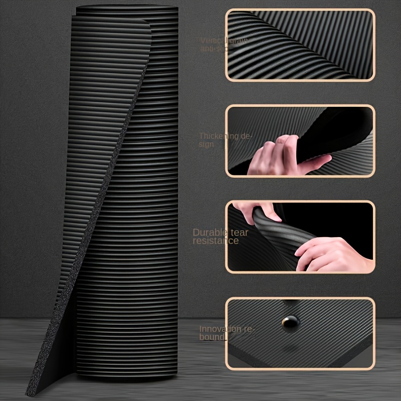 Extra Thick 8mm Yoga Mat for Men, Heavy Duty Workout Mat