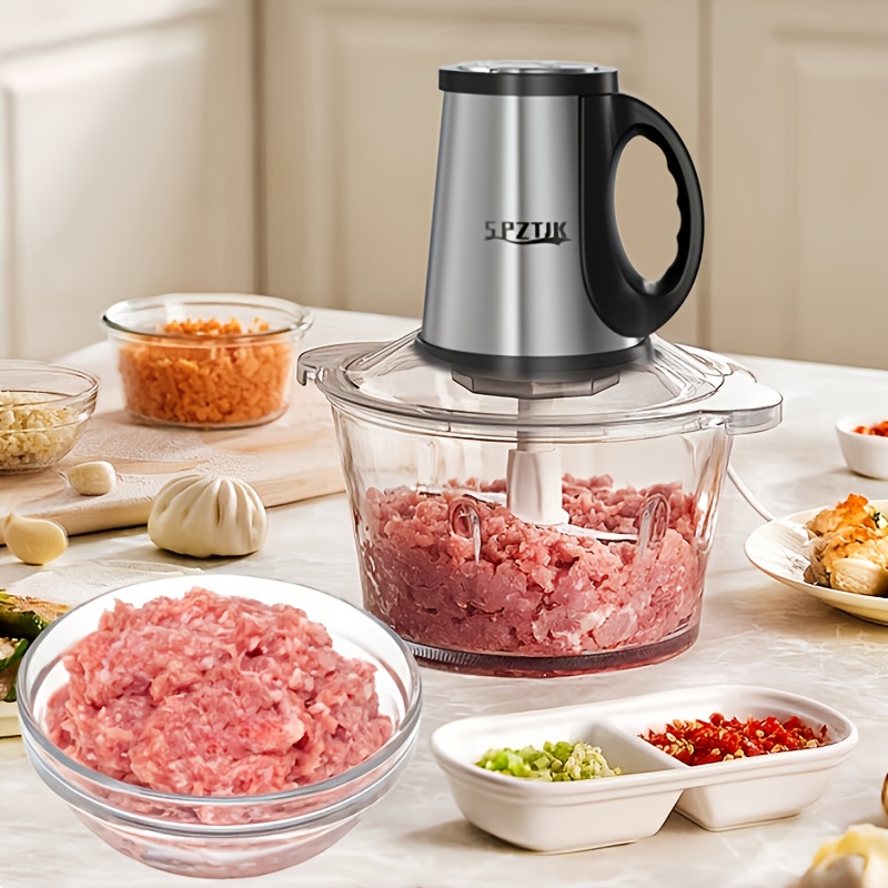101 45oz 3  processor electric with 2 bowls 2 blades   meat grinder stainless   bowls food chopper high speed dough mixer for vegetables meat garlic fruits and nuts juicer vegetable chopper Product details 1