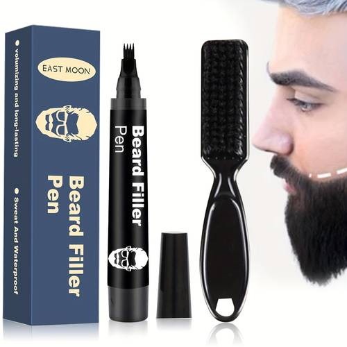 beard filler pen is removable and to create a thick beard hairline