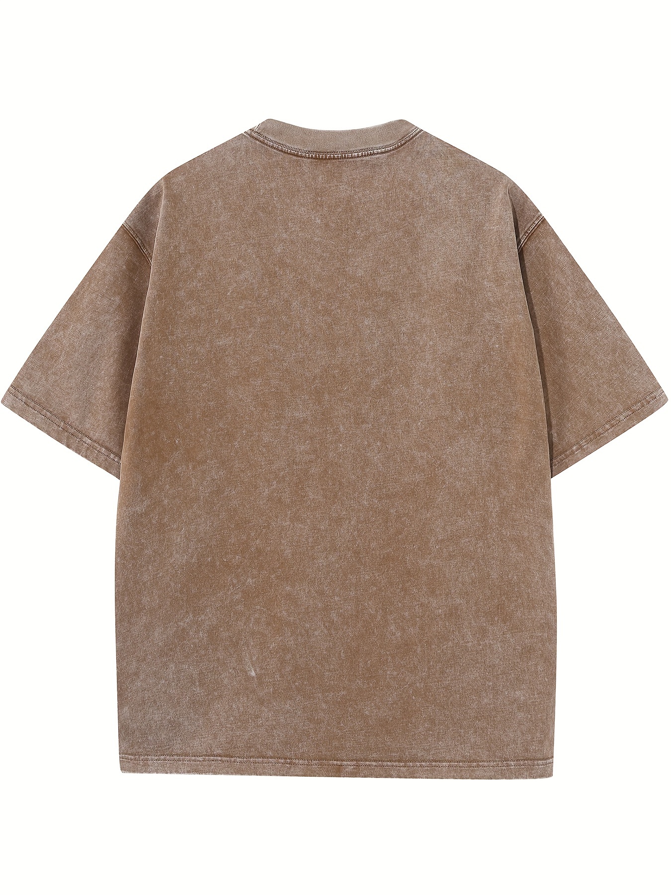 *'s Over-Sized Heavy-Weight Cotton Solid Drop Shoulder Vintage Street Wear  Basic Tees Baggy Hip Hop Unisex Acid Wash T-Shirt