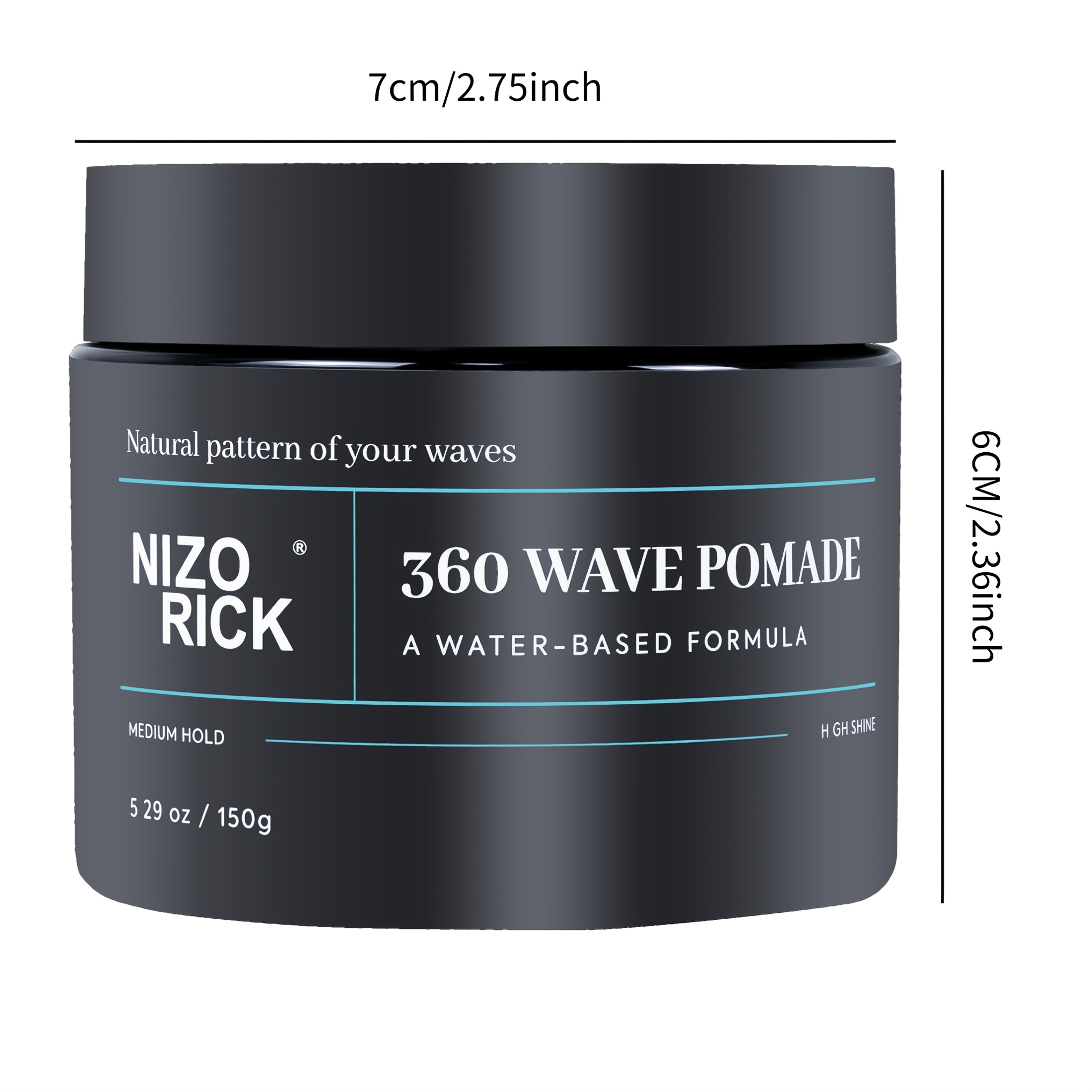 NIZORICK Men's 360 Degree Wave Styling Cream