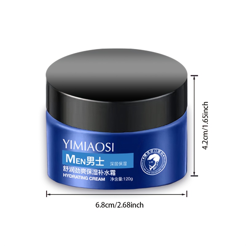 1pc Crème Hydratante pour Hommes à la Crème, Haute Hydratation, Contient du Sodium Hyaluronate, Extrait d'Aloe Vera et de Purslane, Facile à Absorber, Rafraîchissante et Non Grasse, Crème Hydratante pour Hommes