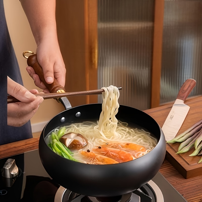 handmade traditional iron pot with large belly   surface non stick no coating splash proof from   Product details 8