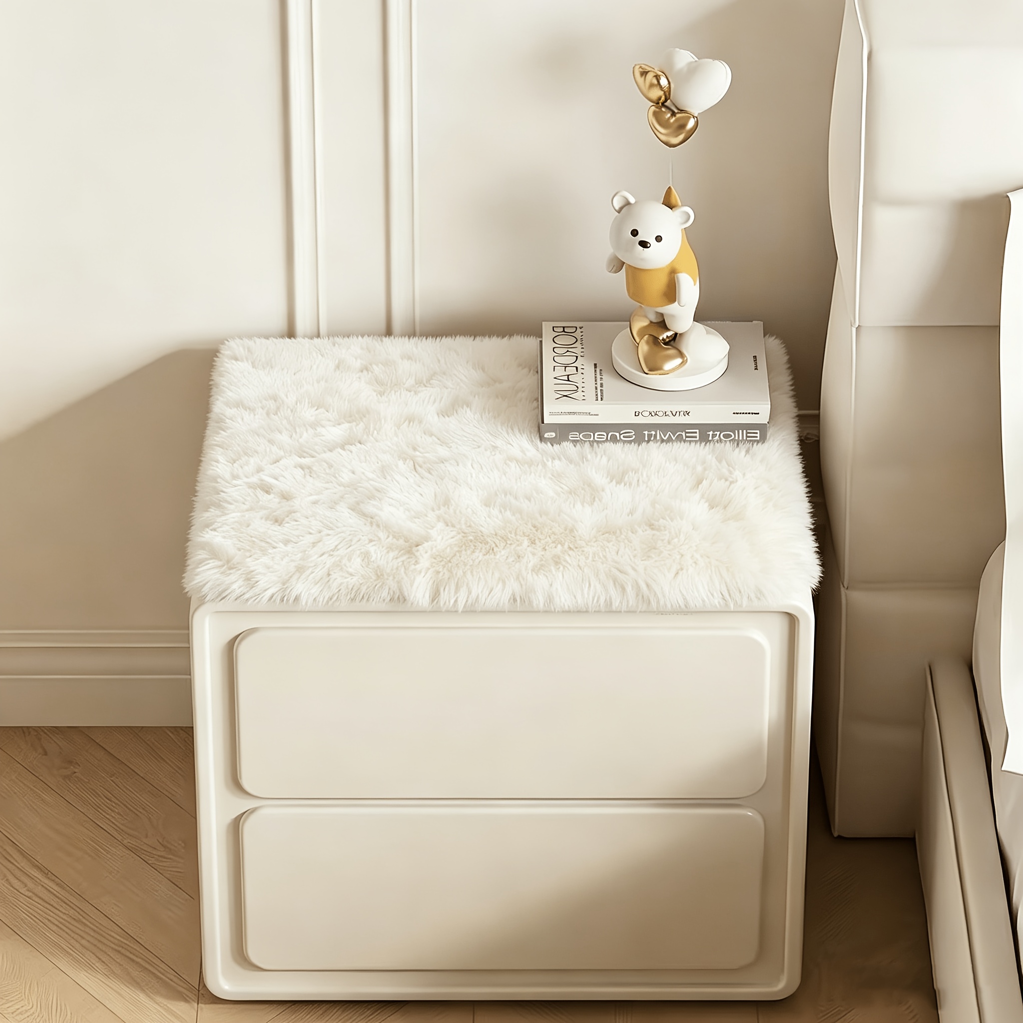TEMU Light Plush Floor Mat, Gradient Long Plush Rectangular Carpet, Home Bathroom Bedroom Universal Mat