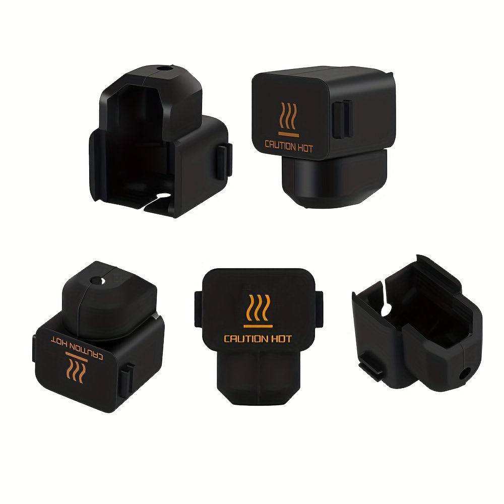 Set Of 5 High-temperature Silicone Sleeves For Hot End Heaters, Compatible With A1 And A1 Mini 3d Printers