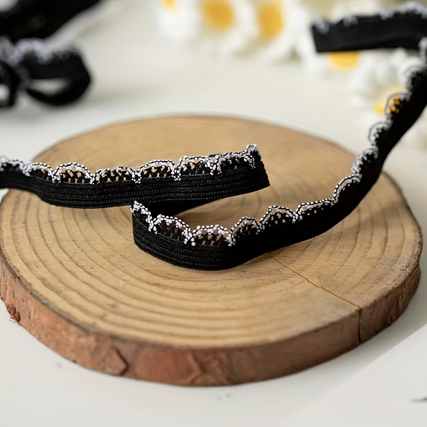 3 Yards Of Stretchy Lace Trim - Ideal For Stitching, Garment , And Crafting Embellishments