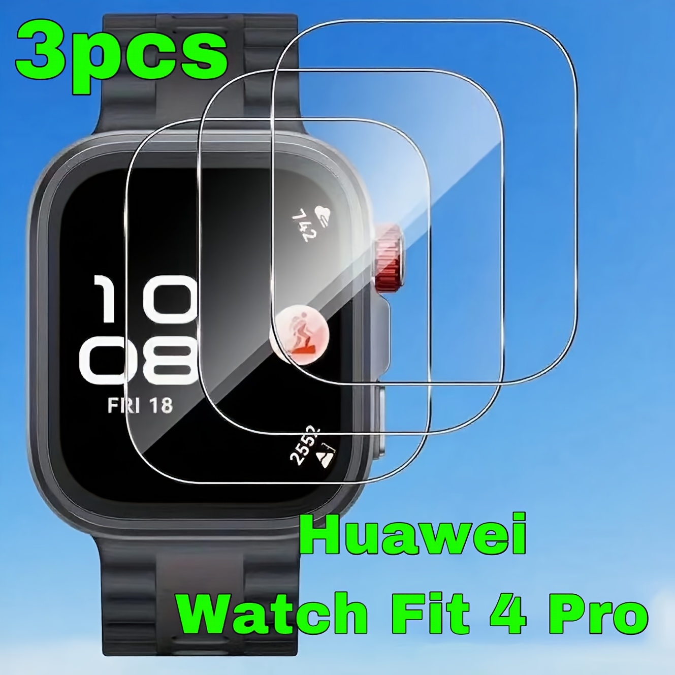 Ceston 9H Vetro Temperato Pellicole Protettive Per SmartWatch LEMFO LEM7 (3 Pack