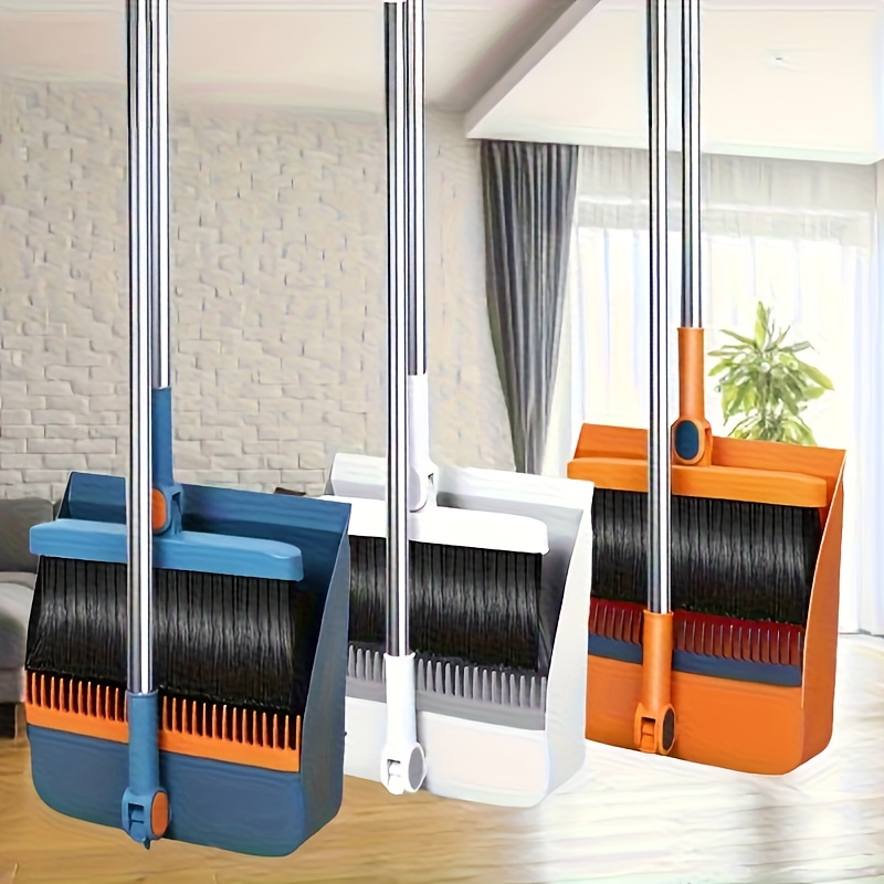 2in 1broom and dustpan set, broom dust pan, dustpan with long handle, broom with dustpan, broom and dustpan set for home, dustpan comb, broom with dustpan combo set Product details 3