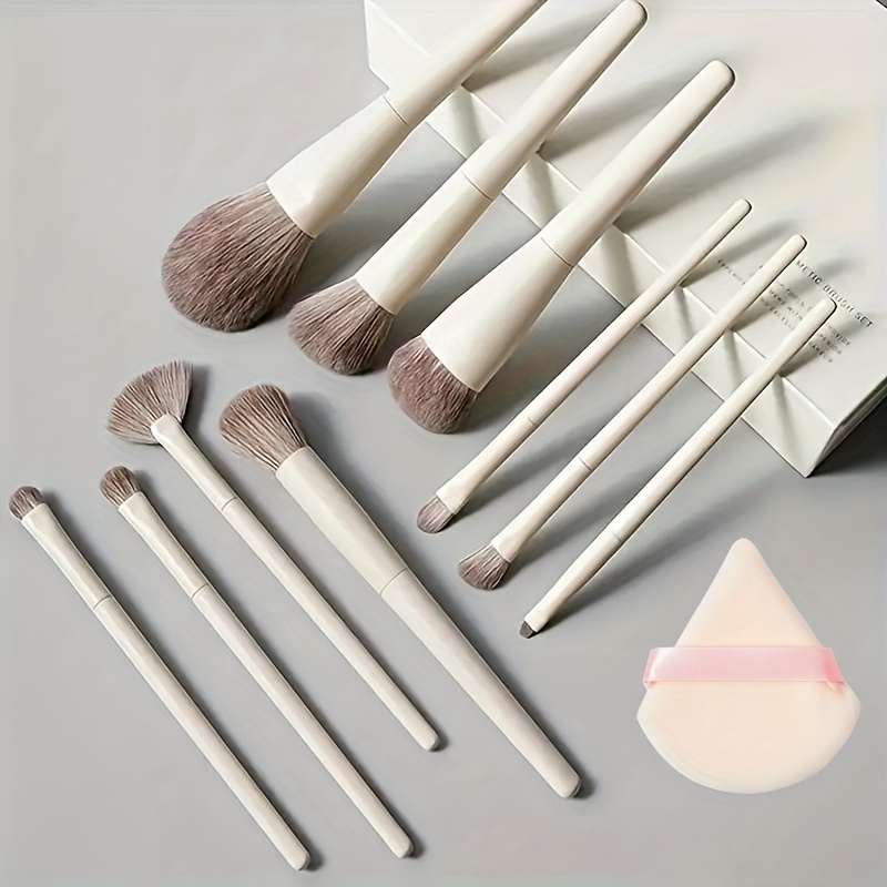 10pcs Set Di Pennelli Per Trucco Premium Sintetico Kabuki