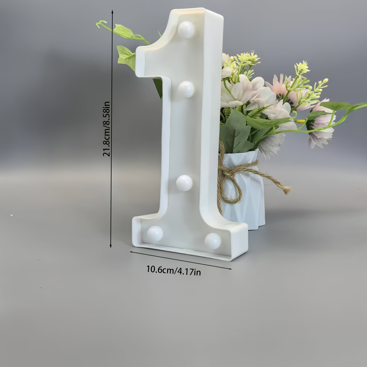 TEMU 1pc White Glowing Led , Illuminated Sign And Neon Sign, Event And Party Decoration, 16, 18, 21, 30, 40, 50, 60, 70, 80 (1-99) Year Birthday