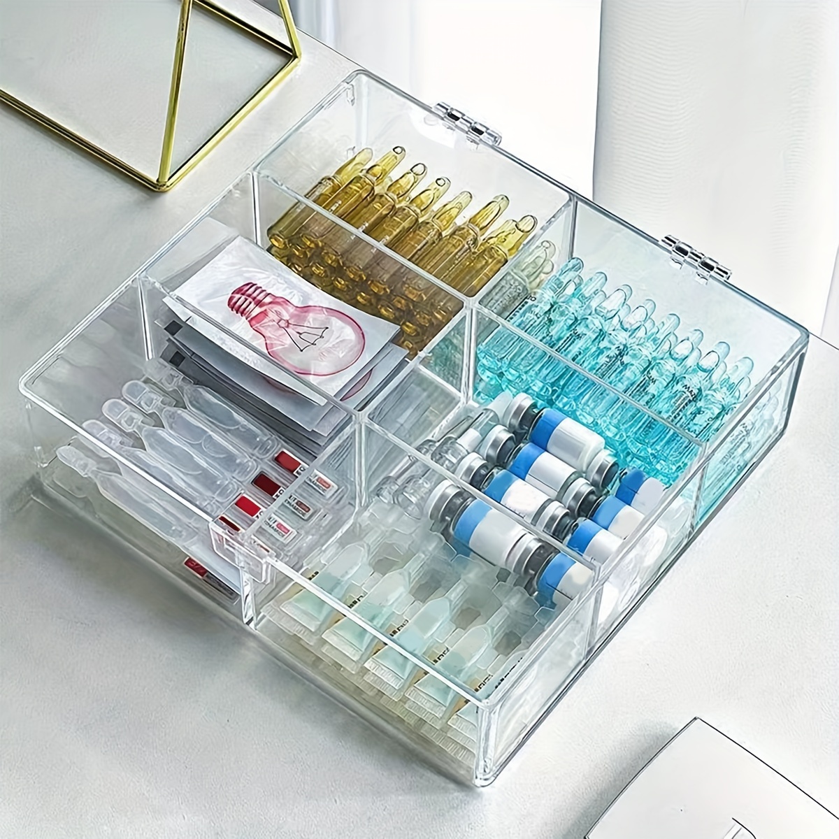 Versatile Acrylic Cosmetic Organizer Large Capacity