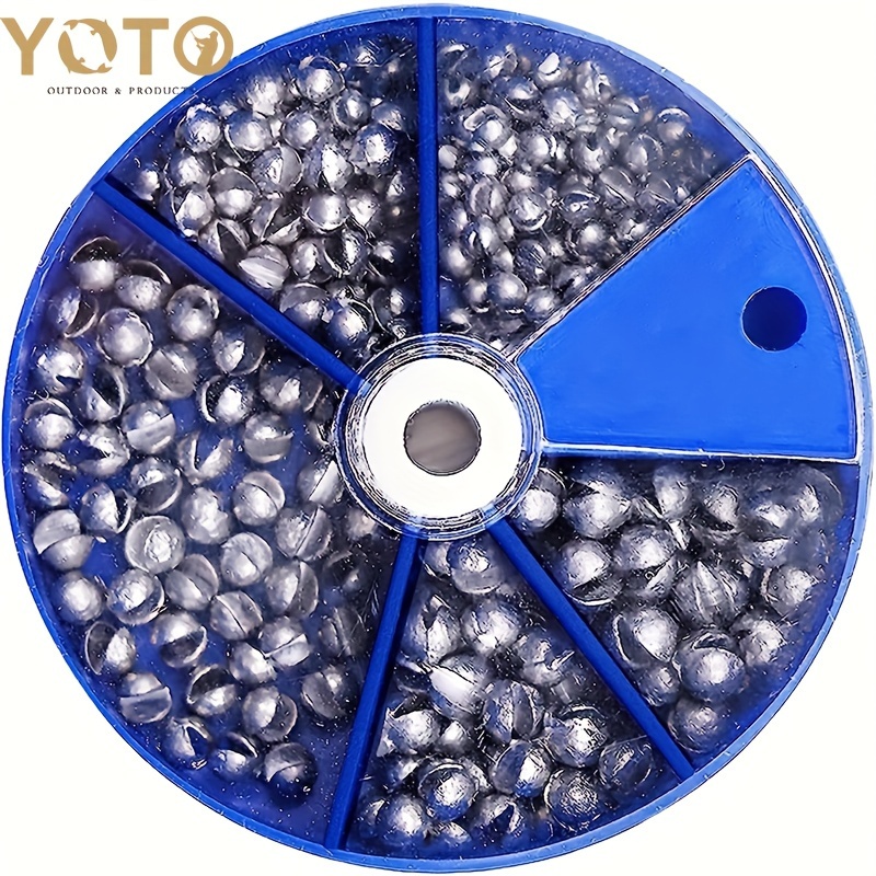 230pcs/107pcs Lead Split Shot Weights, Removable Round Fishing Sinkers  for Ideal for Valentine's, Thanksgiving, Christmas, New Year Major