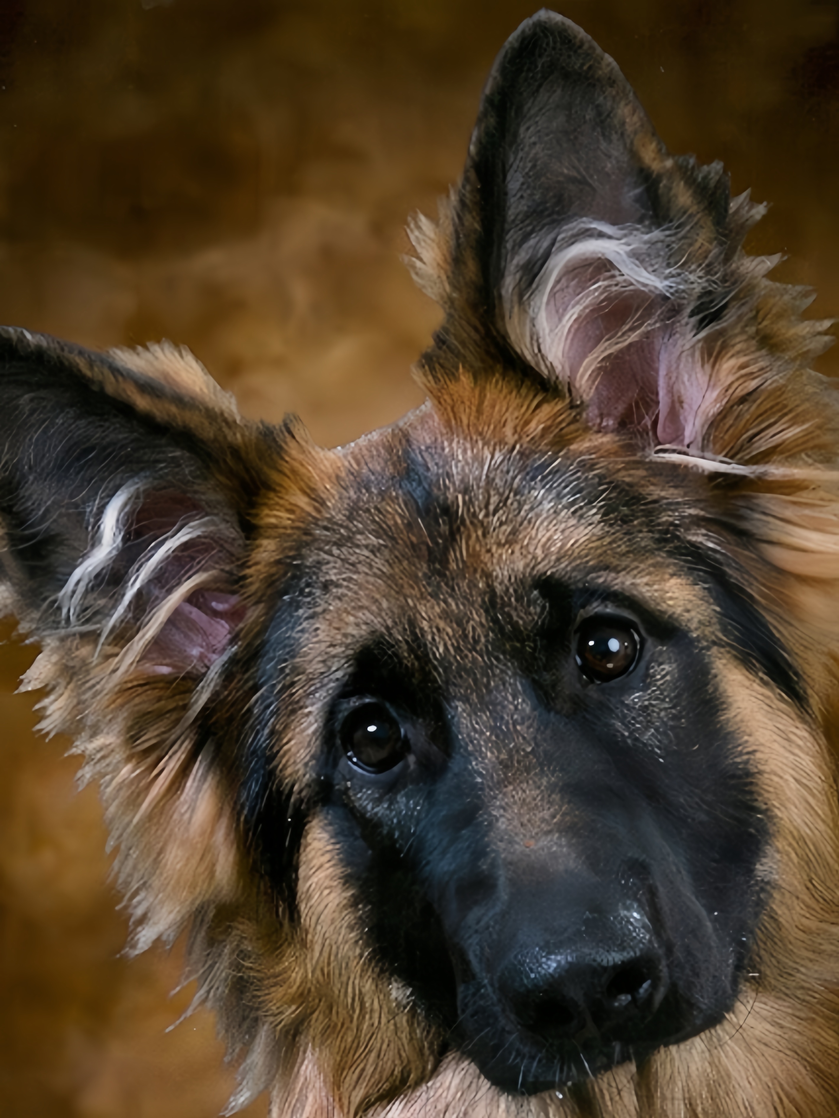 mens german shepherd dog print t shirt brown Temu Türkiye