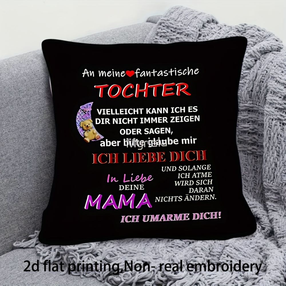 E-shop 45x45 cm Kissenbezug mit abnehmbarem Luxusdesign, geeignet für Büro, Wohnzimmer oder Schlafzimmerdeko. Ein Geschenk an meine wunderbaren