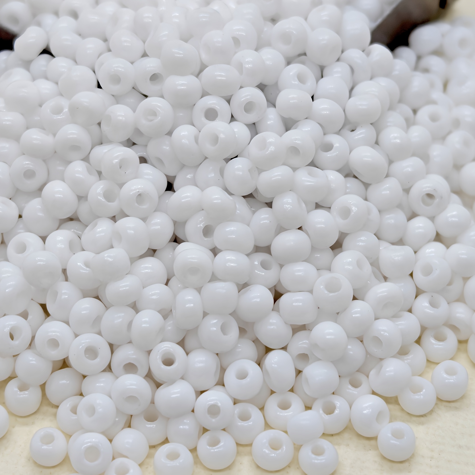 TEMU Kit di perline, 3 mm / 180 pezzi di perline di vetro a forma di abaco in stile pittura a olio, perline di vetro colorate, adatte per orecchini,
