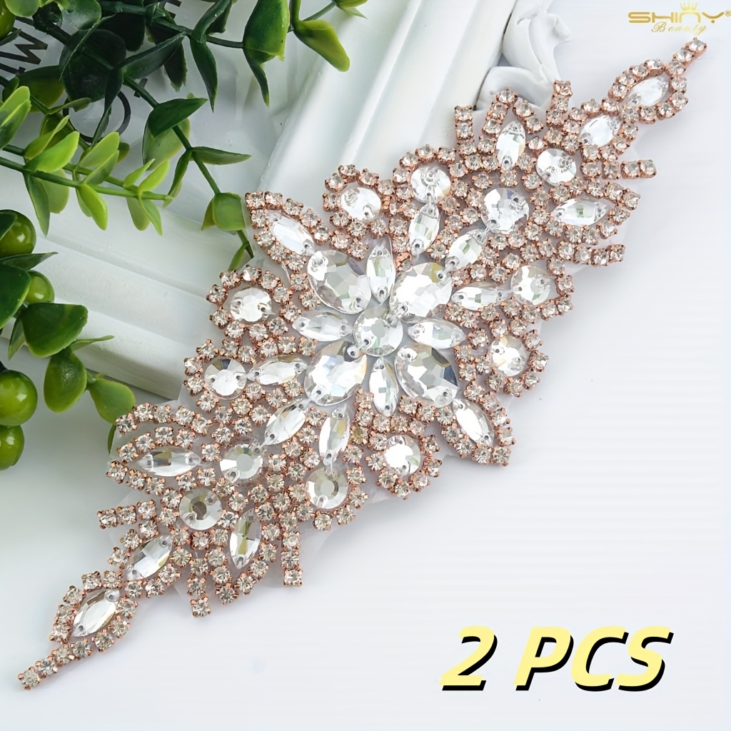 gold belts for prom dresses Nestina bridesmaids belt with golden, Large / Sea glass (green) main image 1