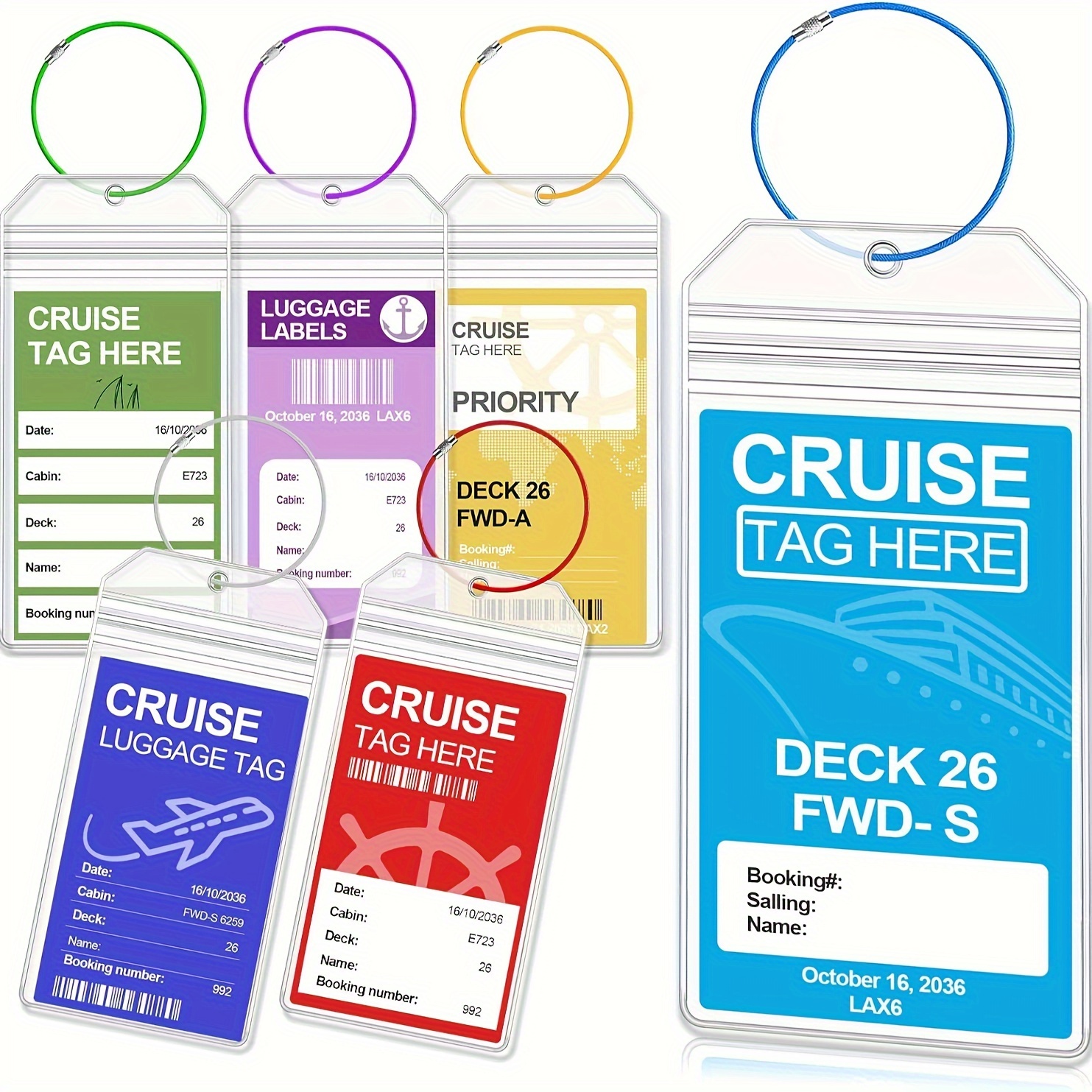 Airplane Checked Luggage Tag Pvc Trolley Case Tag Sleeve Luggage Tag Label Tag