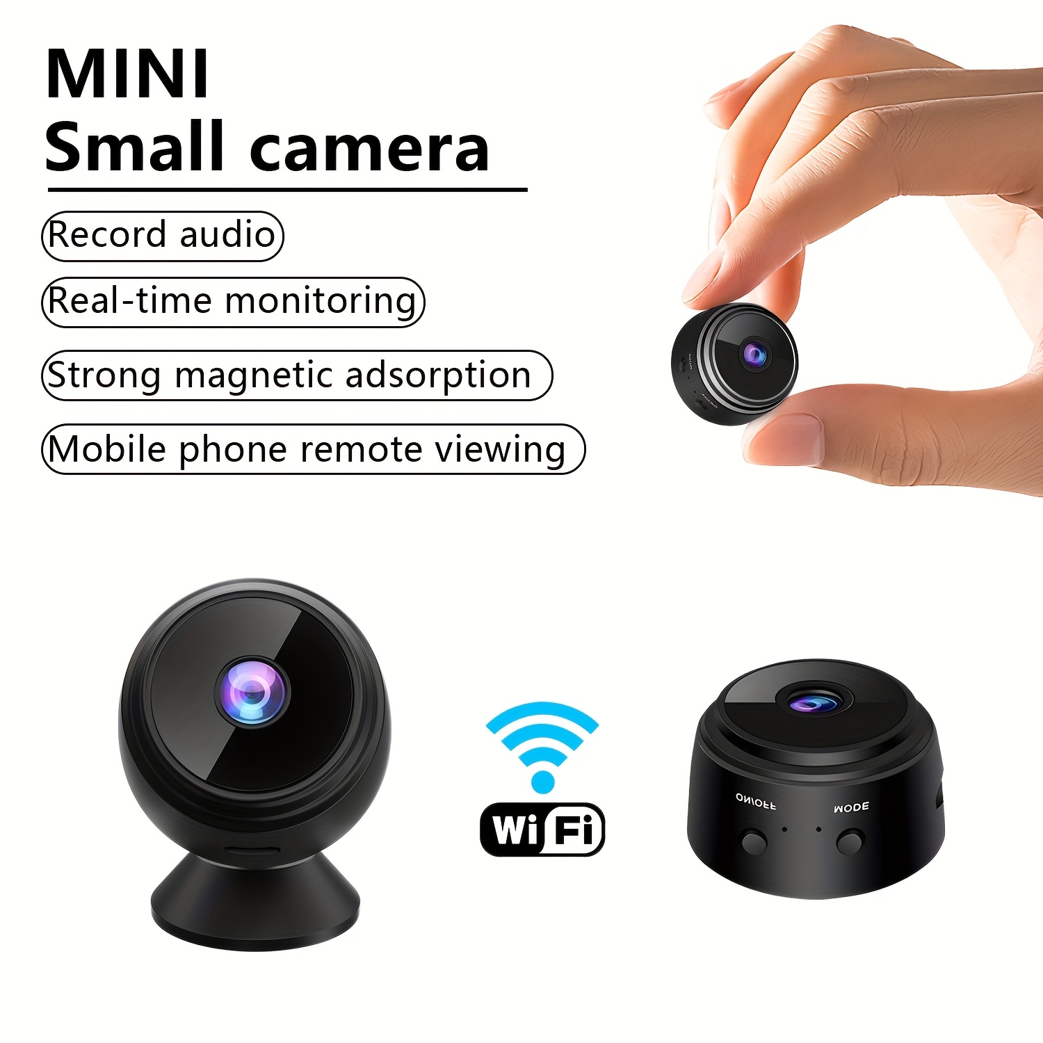 a9 mini camera with hd 480p for smart wifi surveillance camera for remote monitoring applications details 3