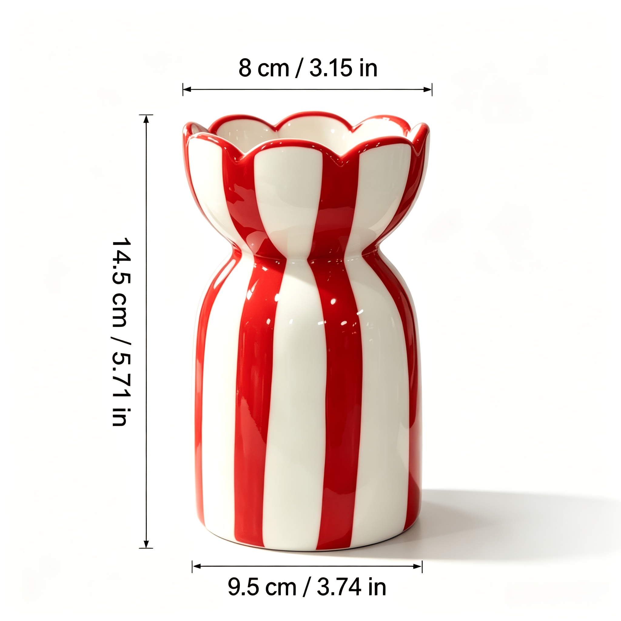 TEMU Hand-painted Ceramic Round Vase With - Modern Minimalist Suitable For Tv Cabinet, Entryway, Decor - Neutral Color Vase Suitable For Living Room,