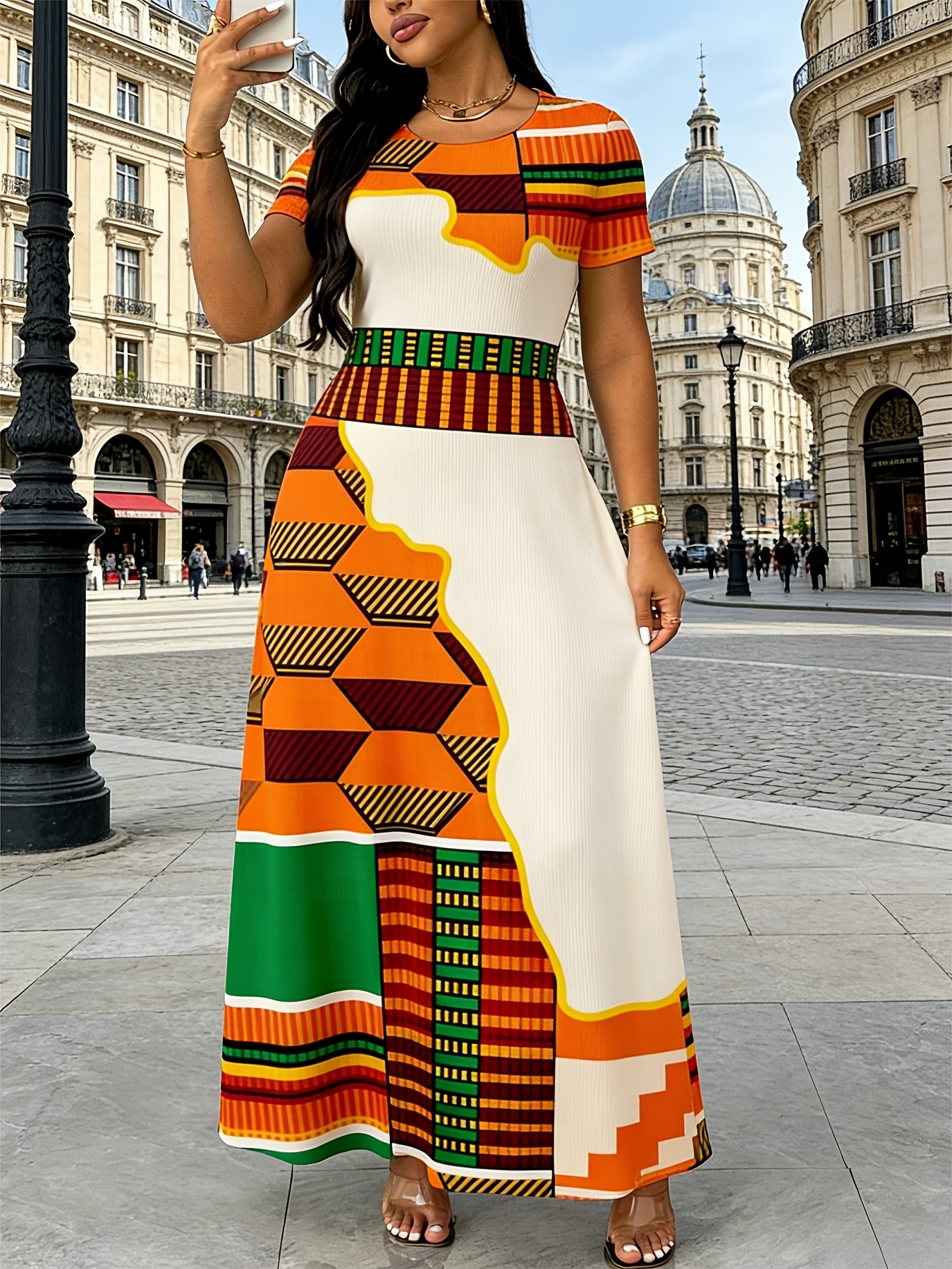 halter neck layered dress Adamaris Floral Halter Tiered Ruffle Maxi Dress main image 0